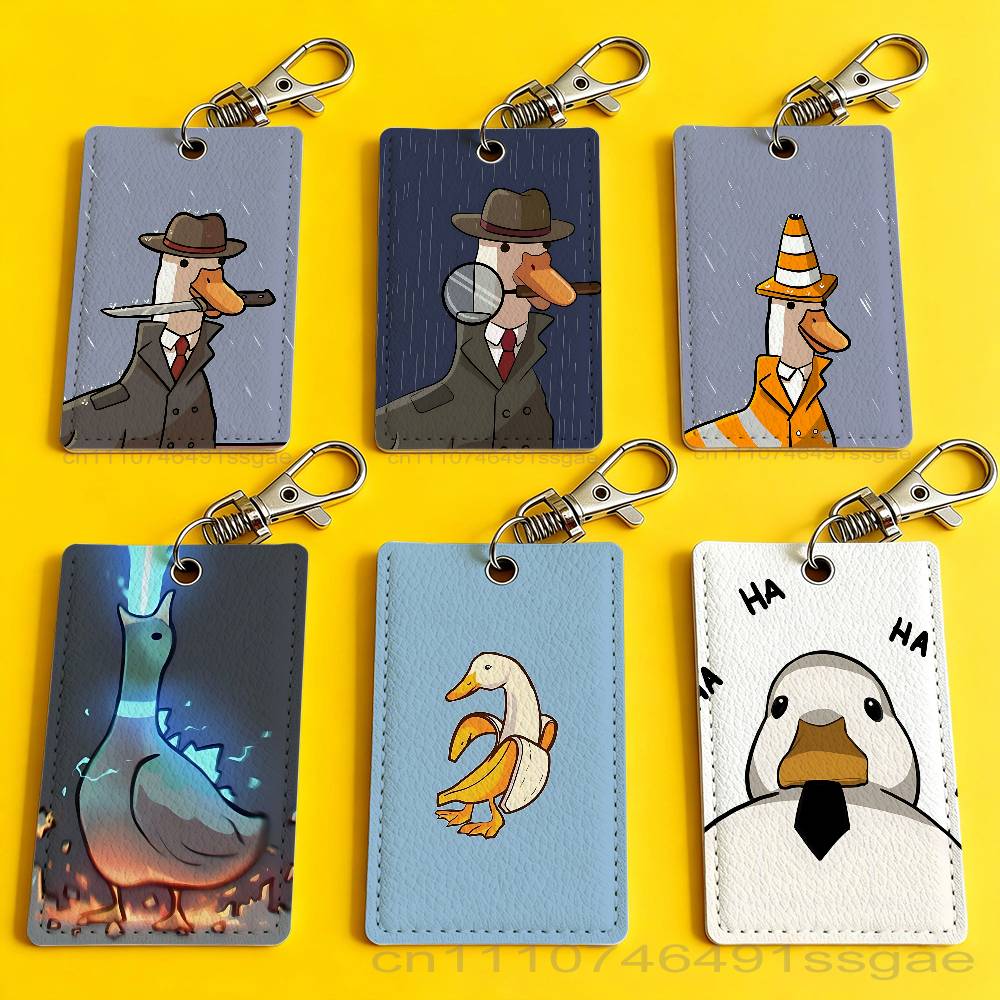 Cartoon Cute Goose Duck Badge  - Leatherwork Keychain recensie en prijs