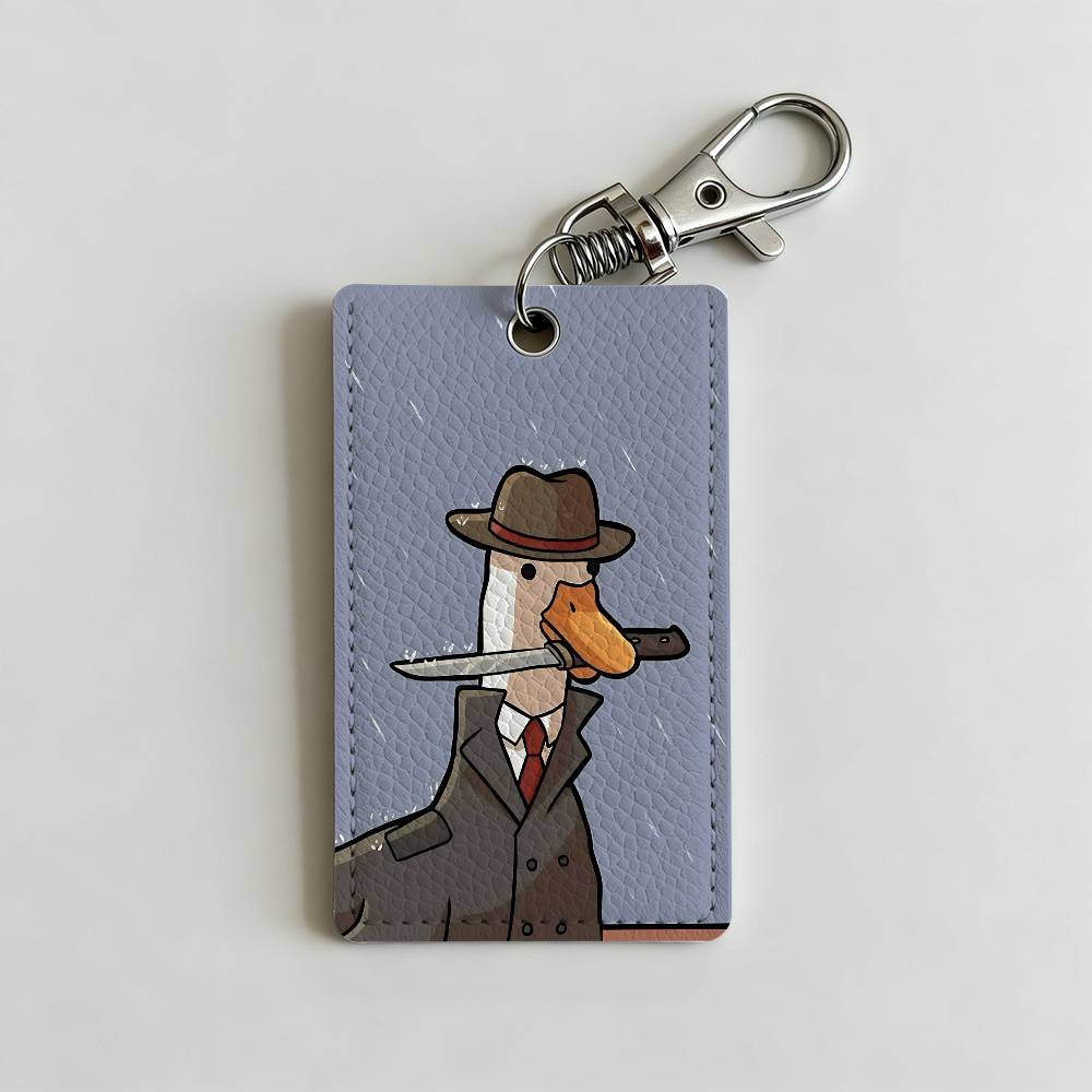 Cartoon Cute Goose Duck Badge  - Leatherwork Keychain recensie en prijs