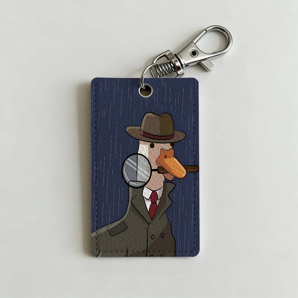 Cartoon Cute Goose Duck Badge  - Leatherwork Keychain recensie en prijs