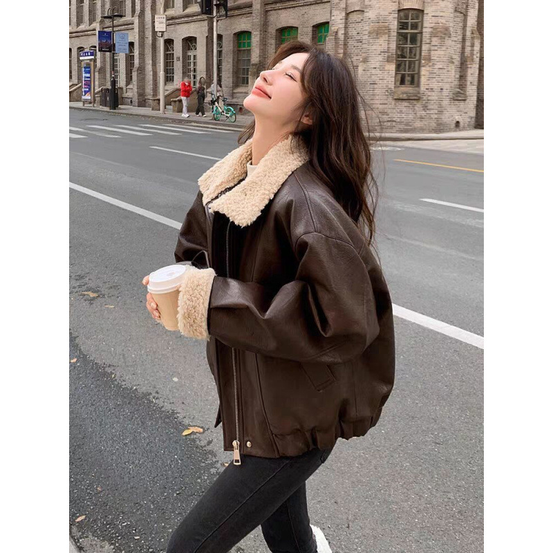 Women Coats Faux Leather Jacke - Leather Work Jacket Women'S recensie en prijs