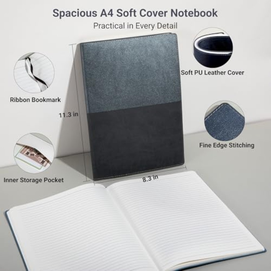 College Ruled Notebook, A4 Col - Leatherwork Journal recensie en prijs