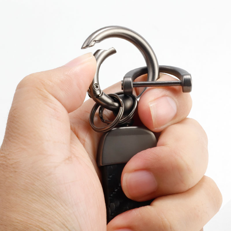 Car  Carbon Leather Keychain C - Leatherwork Keychain recensie en prijs