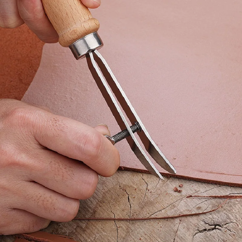 DIY Adjustable Leather Edge Cr - Groover Stitching Tool recensie en prijs