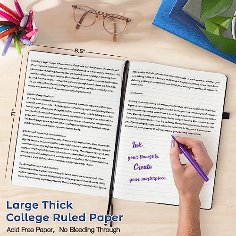 College Ruled Notebook, A4 Har - Leatherwork Journal recensie en prijs