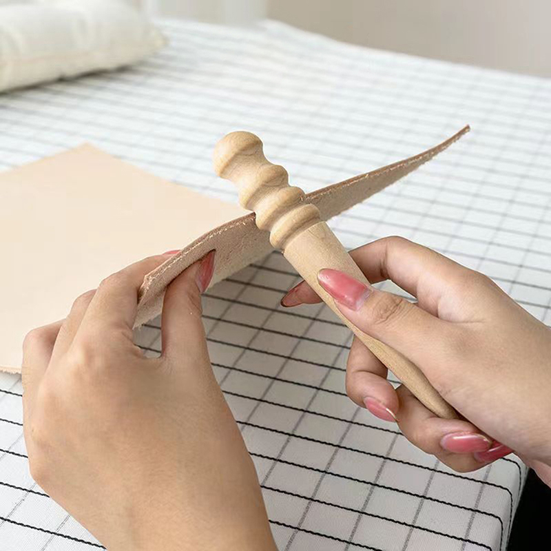 1PC Wood Leather Solid Wood Ro - Leatherwork Craft recensie en prijs