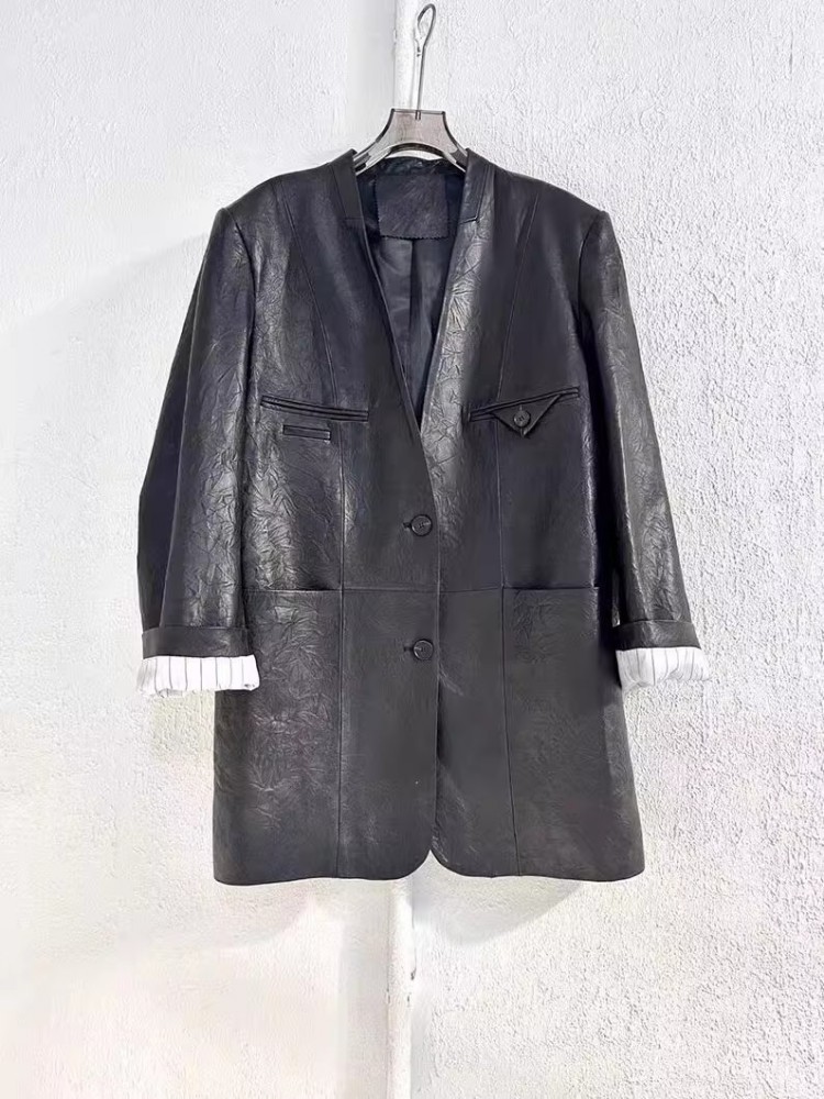 Vintage Office Ladies Autumn W - Leather Work Jacket Women'S recensie en prijs