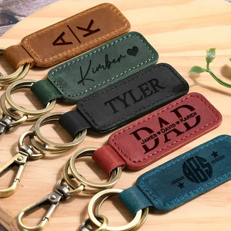 Laser Custom Logo Leather Keyc - Leatherwork Keychain recensie en prijs