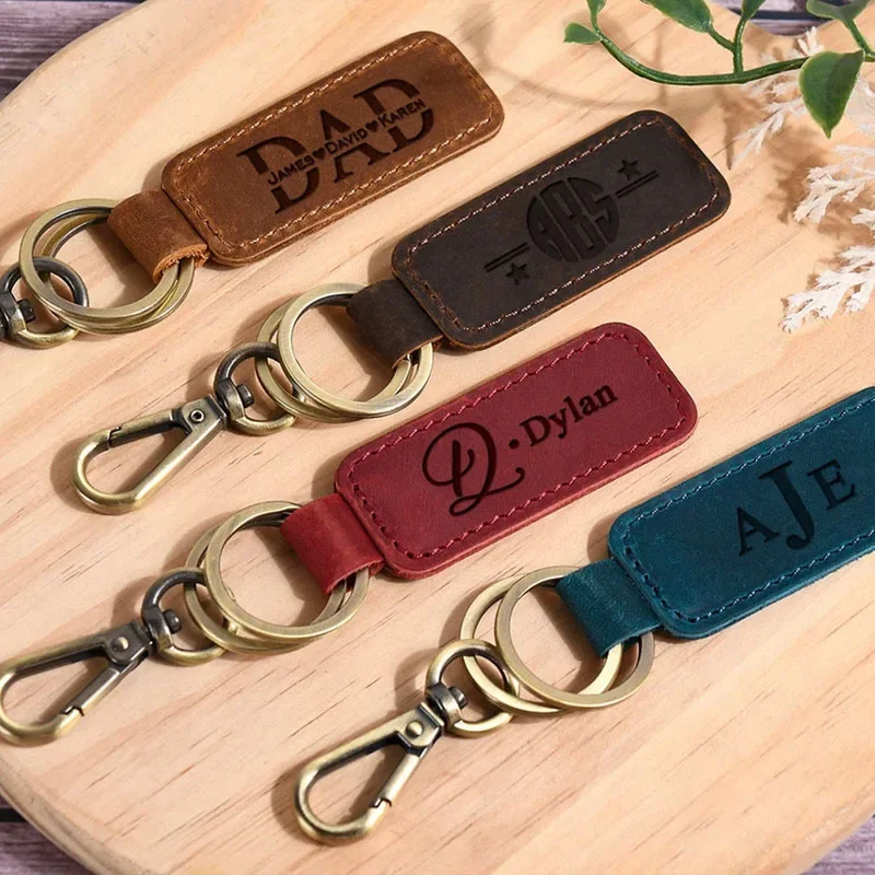 Laser Custom Logo Leather Keyc - Leatherwork Keychain recensie en prijs