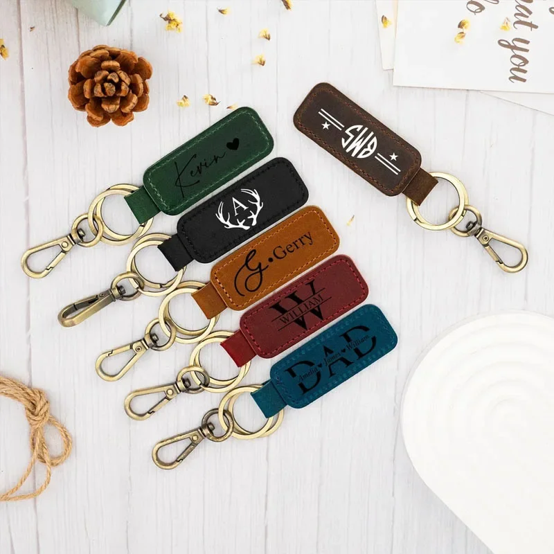Laser Custom Logo Leather Keyc - Leatherwork Keychain recensie en prijs