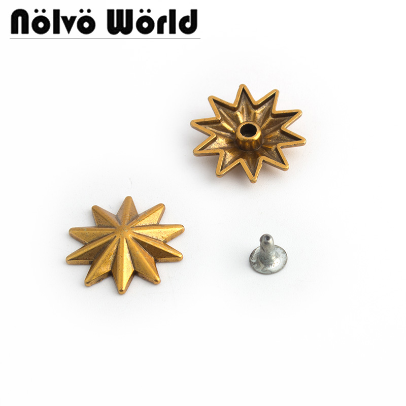 10-50-200pcs 20mm Old Gold Met - Leatherwork Flowers recensie en prijs
