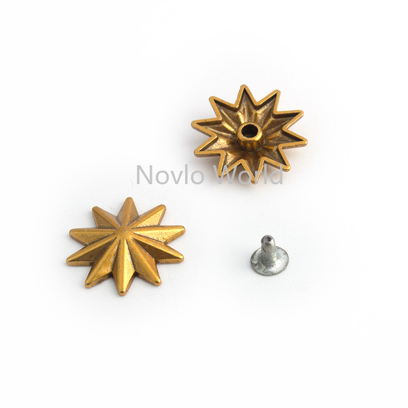 10-50-200pcs 20mm Old Gold Met - Leatherwork Flowers recensie en prijs