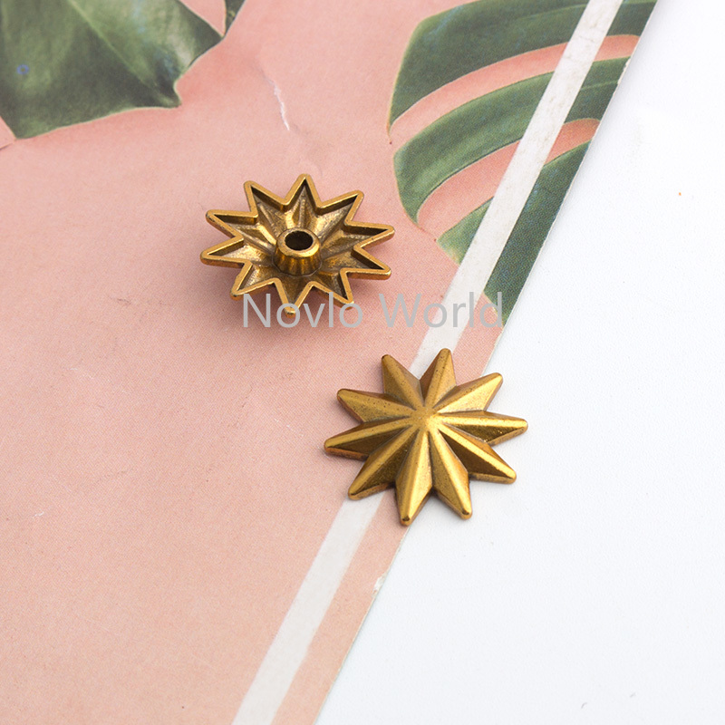 10-50-200pcs 20mm Old Gold Met - Leatherwork Flowers recensie en prijs