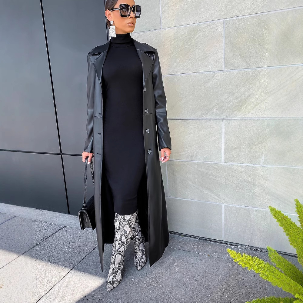 Women Coats Long Faux Leather  - Leather Work Jacket Women'S recensie en prijs