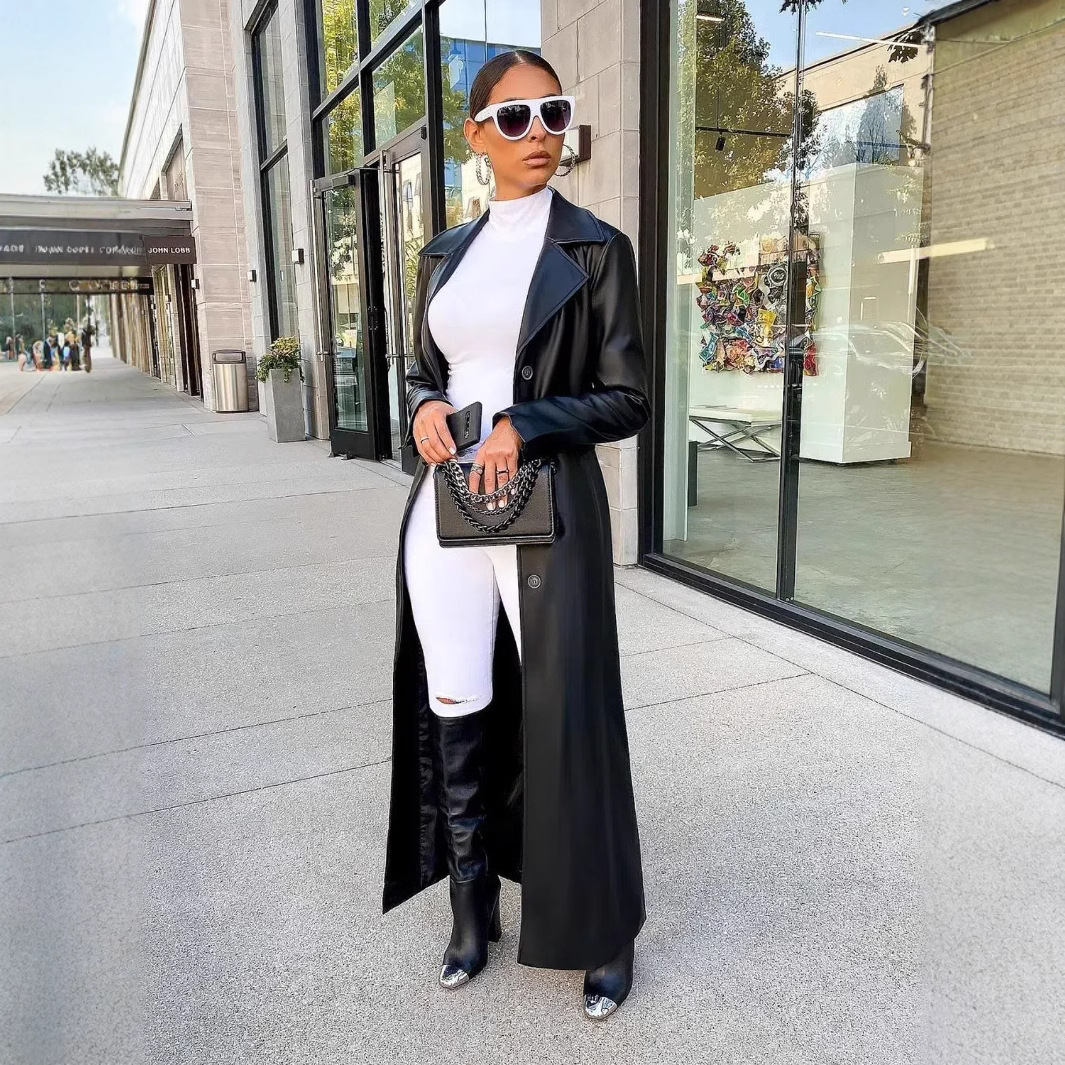 Women Coats Long Faux Leather  - Leather Work Jacket Women'S recensie en prijs