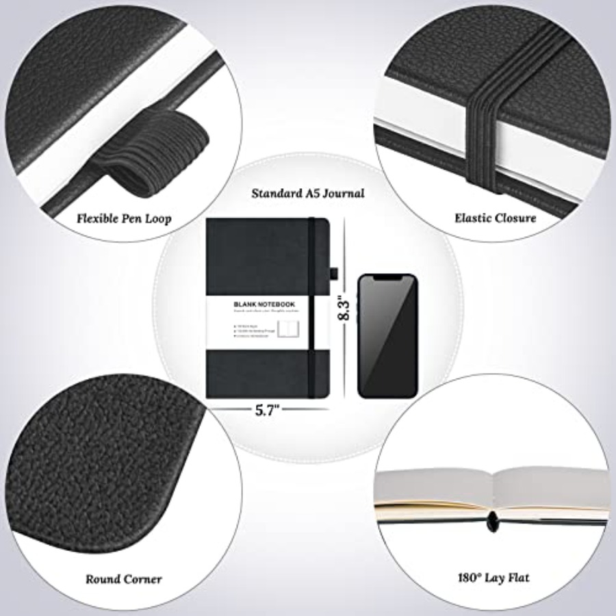 Blank Journal Notebook, 7 Pack - Leatherwork Journal recensie en prijs