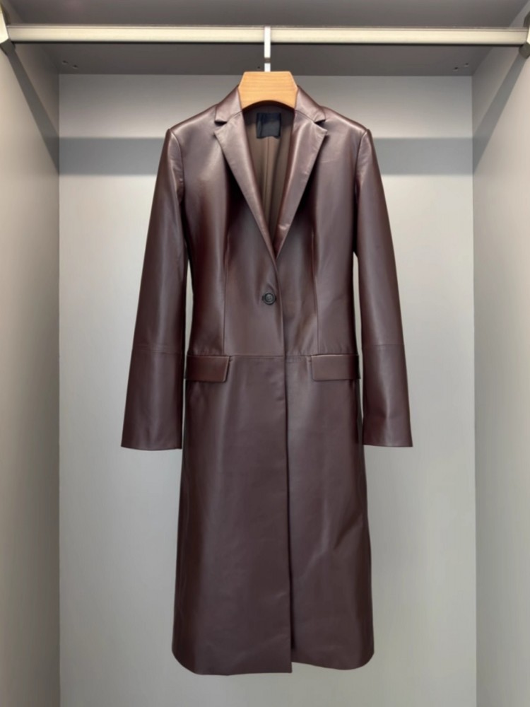 Italian Designer Women Long Sh - Leather Work Jacket Women'S recensie en prijs