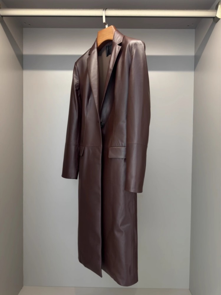 Italian Designer Women Long Sh - Leather Work Jacket Women'S recensie en prijs