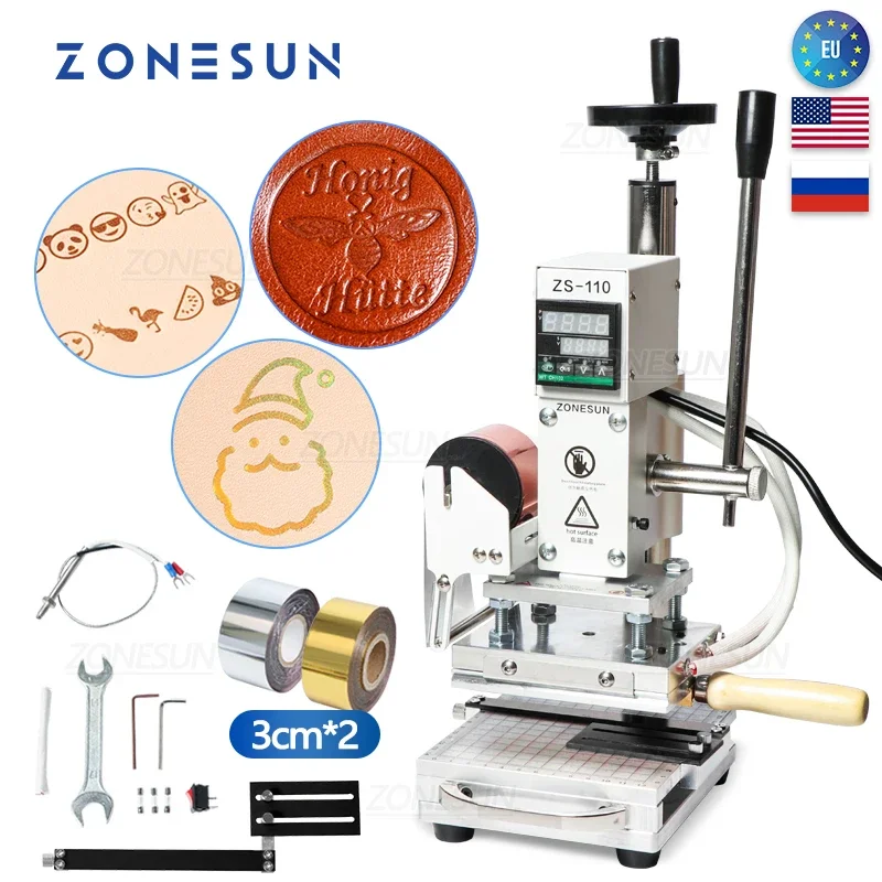 ZONESUN ZS110 Hot Foil Stampin - Leatherwork Hand Press recensie en prijs