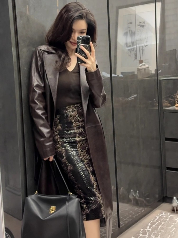 Italian Designer Office Ladies - Leather Work Jacket Women'S recensie en prijs