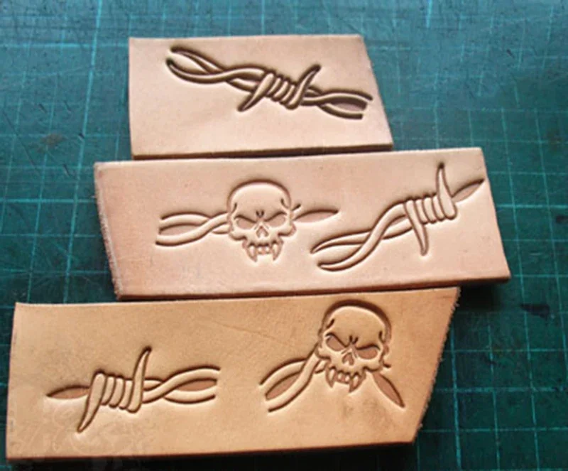 5pcs Thorns and skull pattern  - Unique Leather Work recensie en prijs