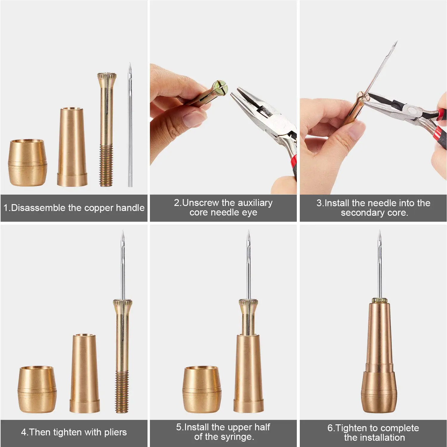 Leather Stitching Kit w/Copper - Leatherwork Craft recensie en prijs