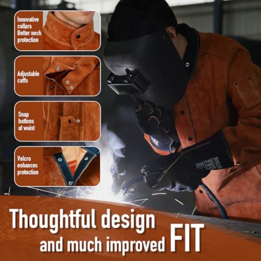 QeeLink Leather Welding Jacket - Leather Work Jacket Women'S recensie en prijs