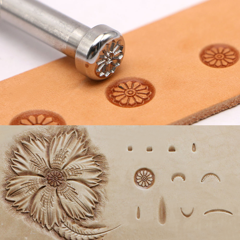 Flower Center Pattern J301  Le - Leatherwork Flowers recensie en prijs