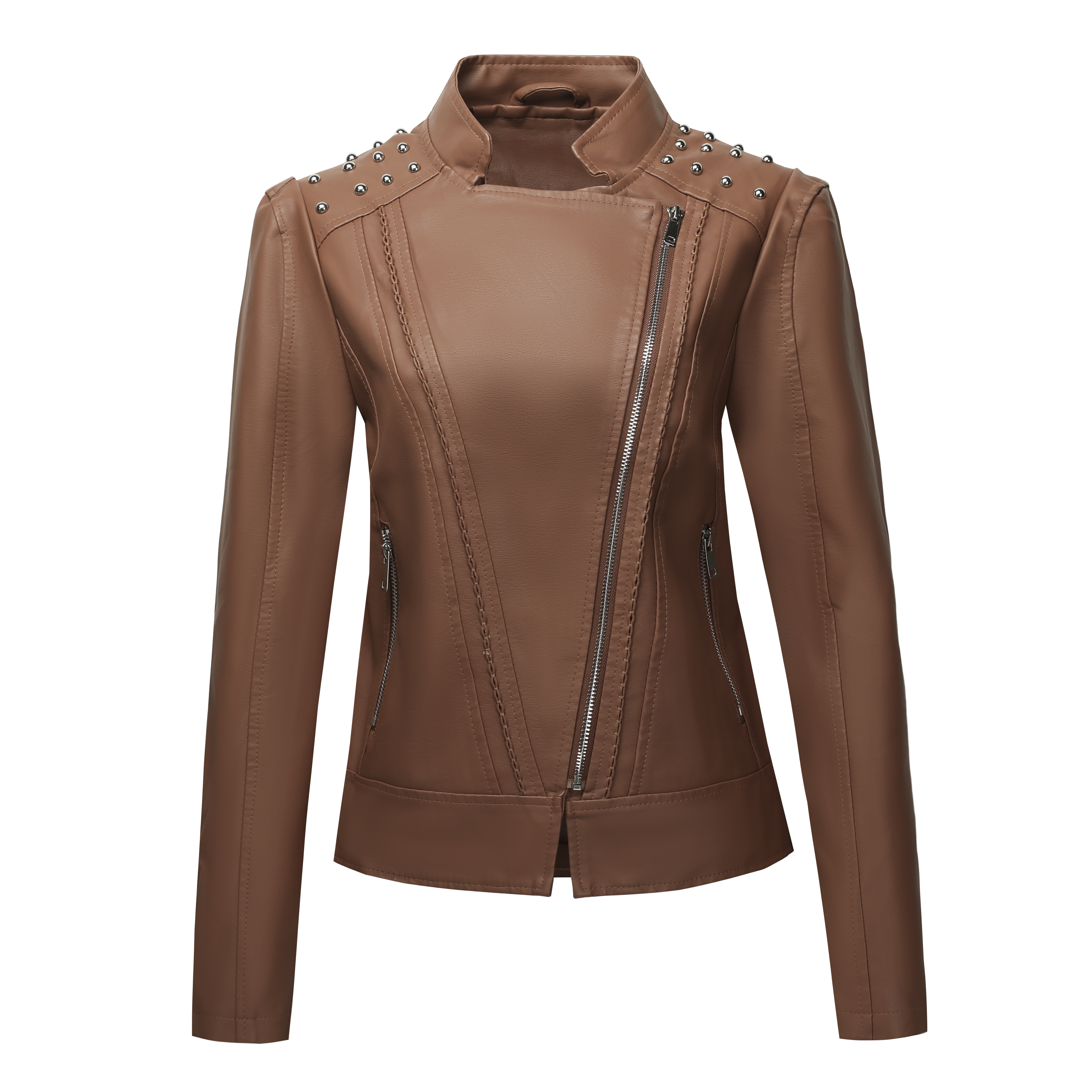 Ladies' PU LeatherJacket Zip-U - Leather Work Jacket Women'S recensie en prijs