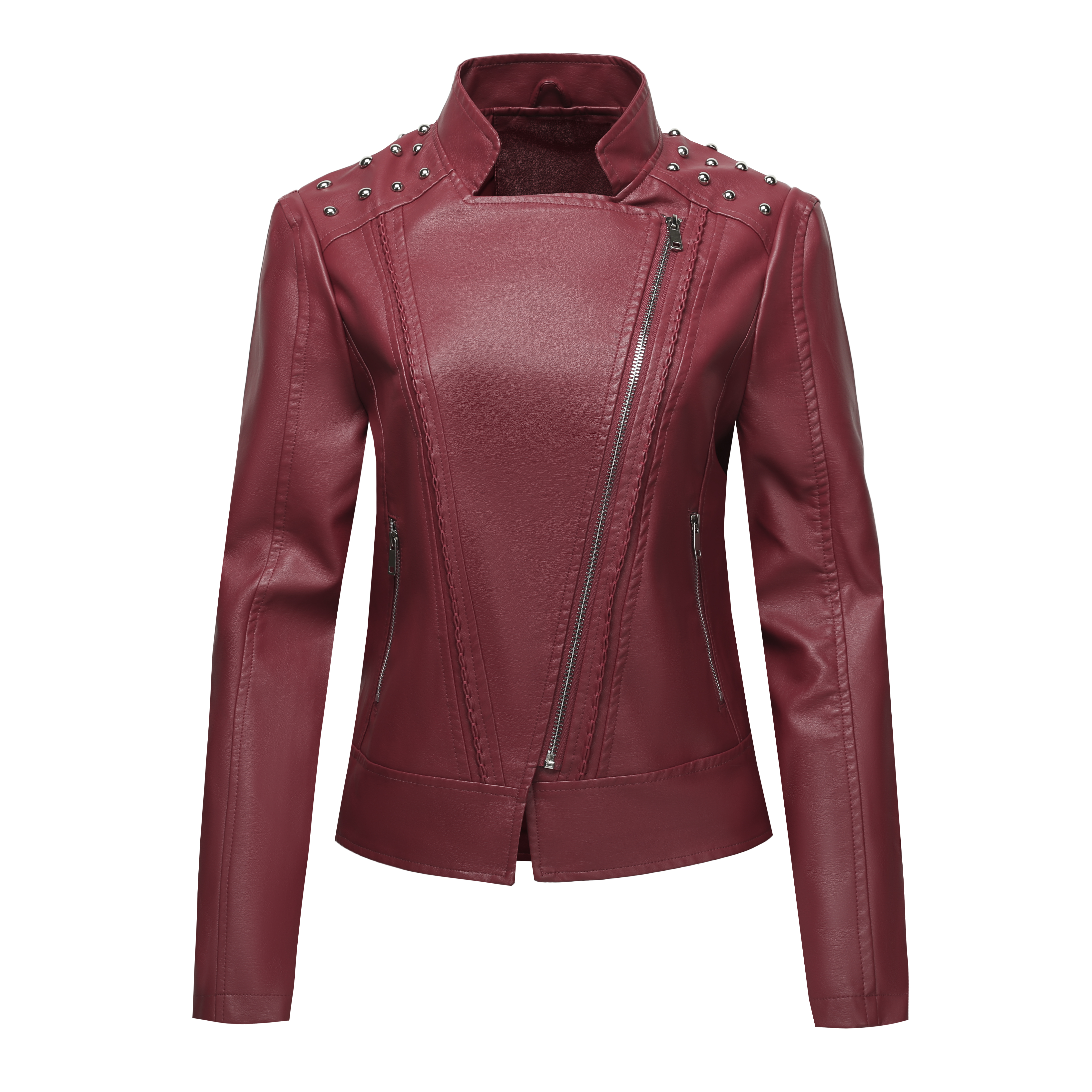 Ladies' PU LeatherJacket Zip-U - Leather Work Jacket Women'S recensie en prijs