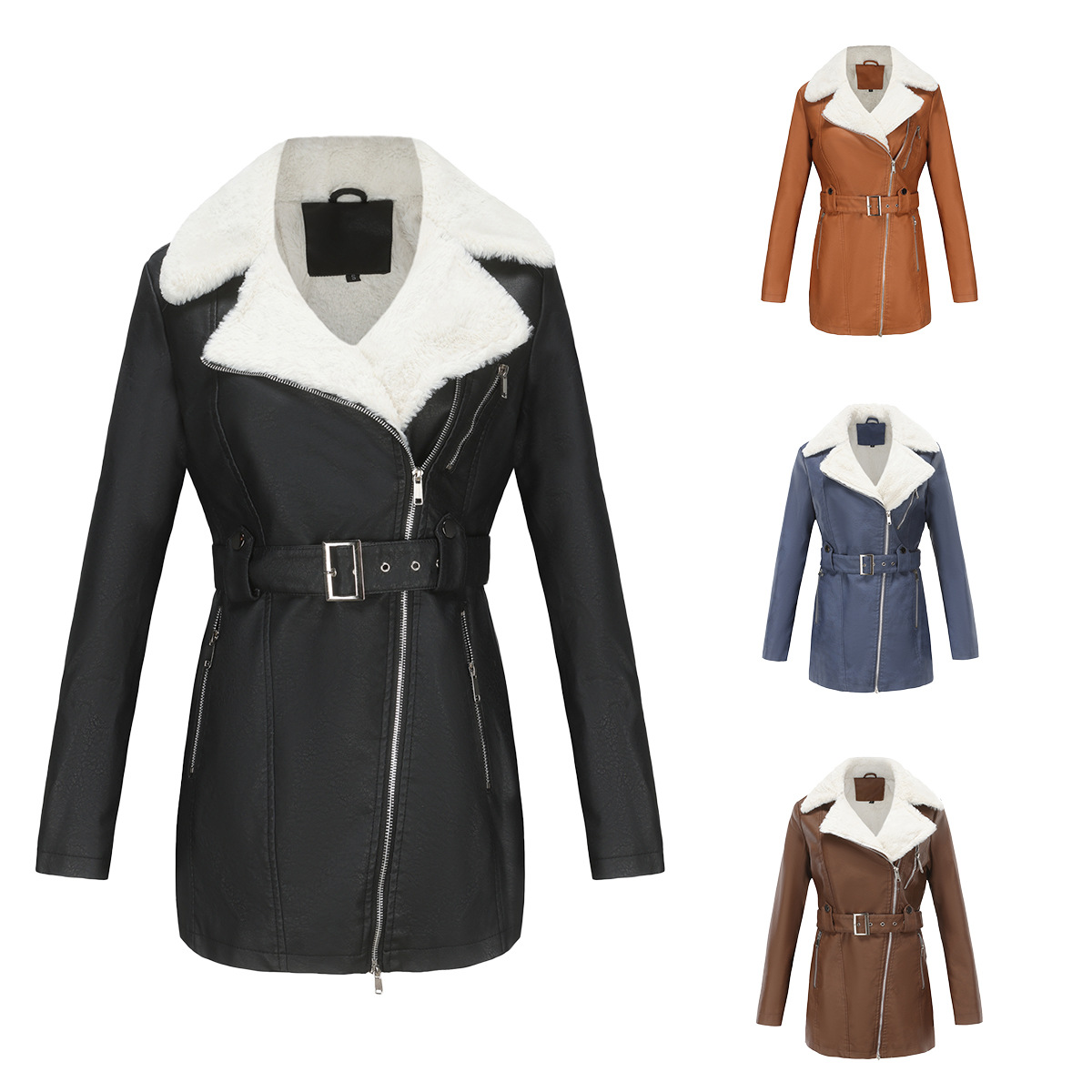 Faux PU Leather Coat Jacket 20 - Leather Work Jacket Women'S recensie en prijs
