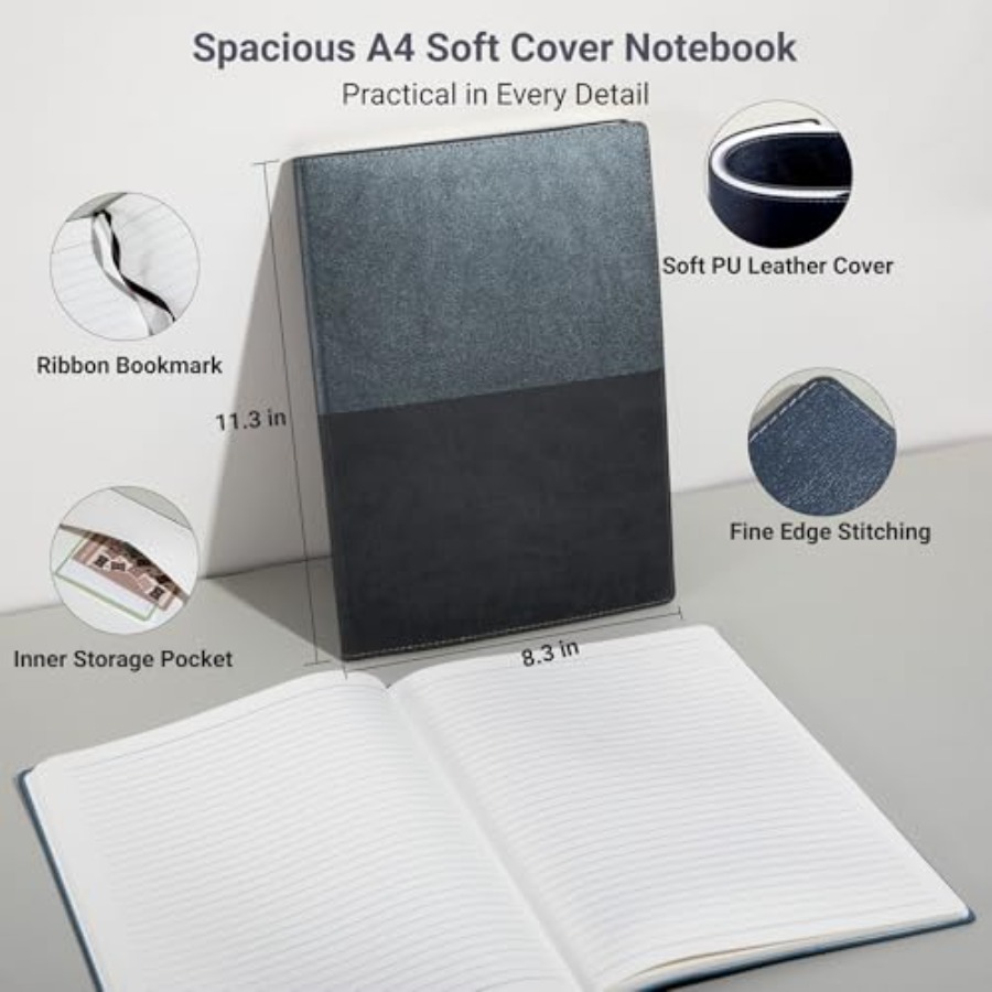College Ruled Notebook, A4 Col - Leatherwork Journal recensie en prijs