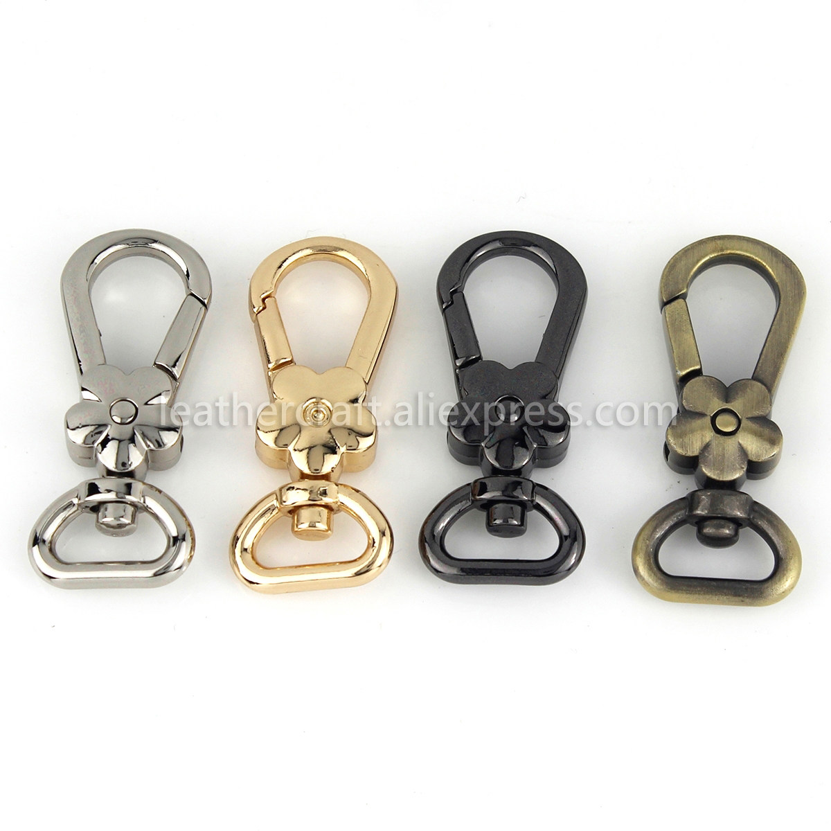 1x Metal Flower Shape Swivel E - Leatherwork Flowers recensie en prijs