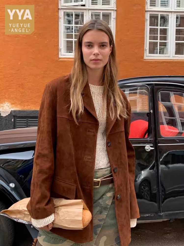 Vintage Autumn Women Real Shee - Leather Work Jacket Women'S recensie en prijs
