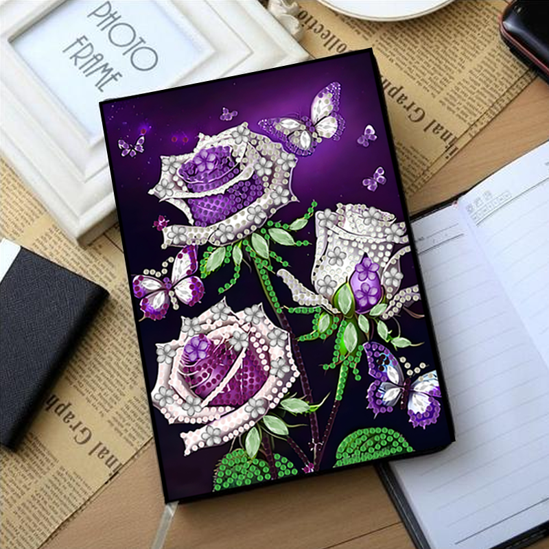 1 set, diamond painting DIY ha - Leatherwork Flowers recensie en prijs