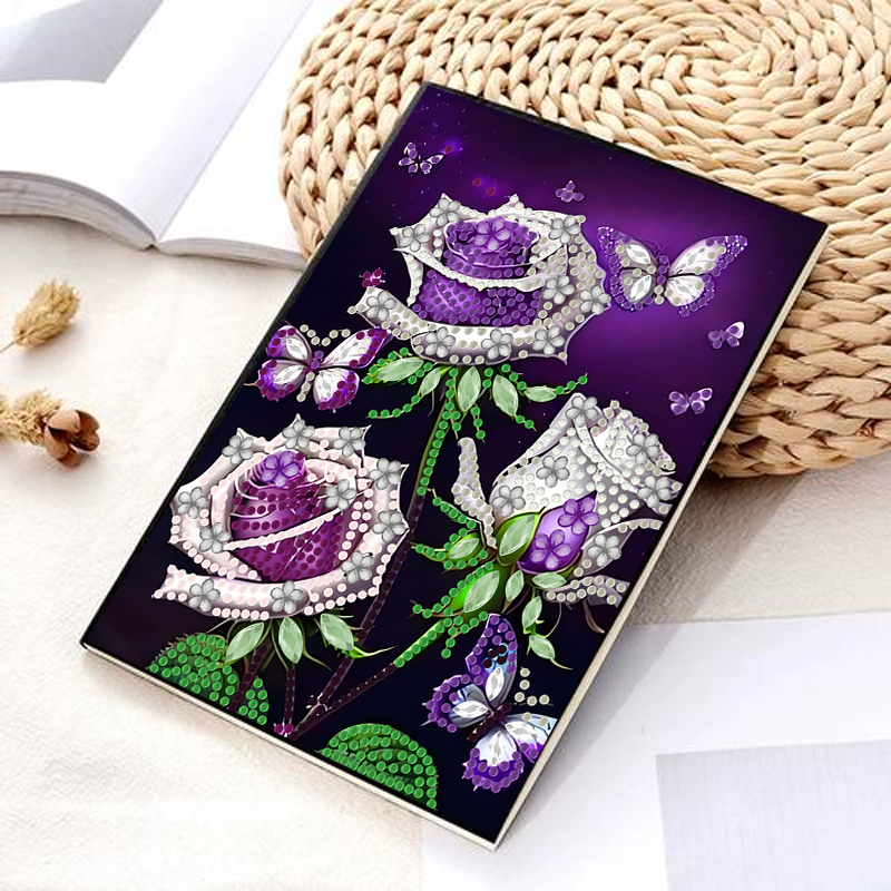 1 set, diamond painting DIY ha - Leatherwork Flowers recensie en prijs