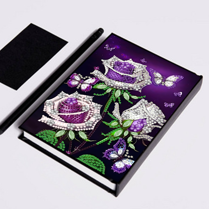 1 set, diamond painting DIY ha - Leatherwork Flowers recensie en prijs